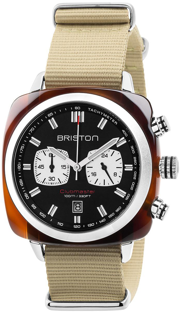 Briston Herrklocka 17142.SA.TS.1.NK Sport Svart/Textil