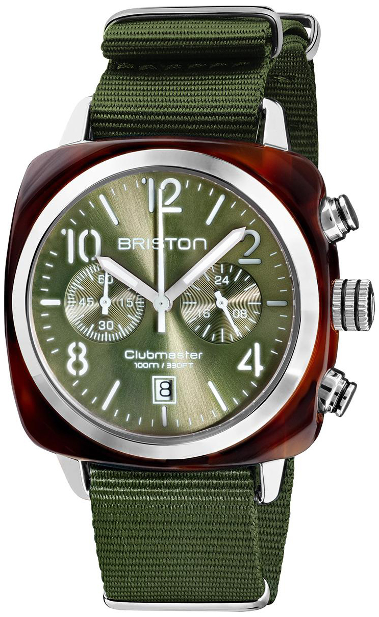 Briston Herrklocka 19140.SA.T.26.NOL Classic Grön/Textil