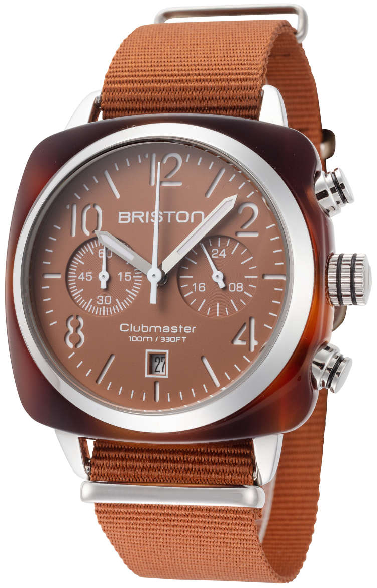 Briston Herrklocka 20140-SA-T-38-NTC Clubmaster Brun/Textil - Briston