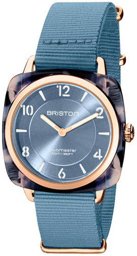 Briston Damklocka 21536-PRA-UB-25-NIB Classic Blå/Textil Ø40 mm - Briston