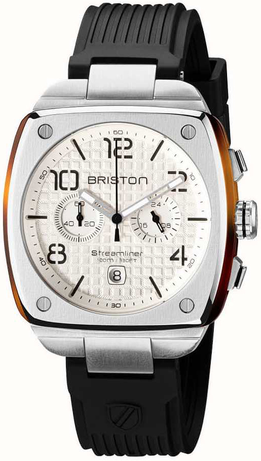 Briston Herrklocka 22142.S.T.2.RB Urban Vit/Gummi