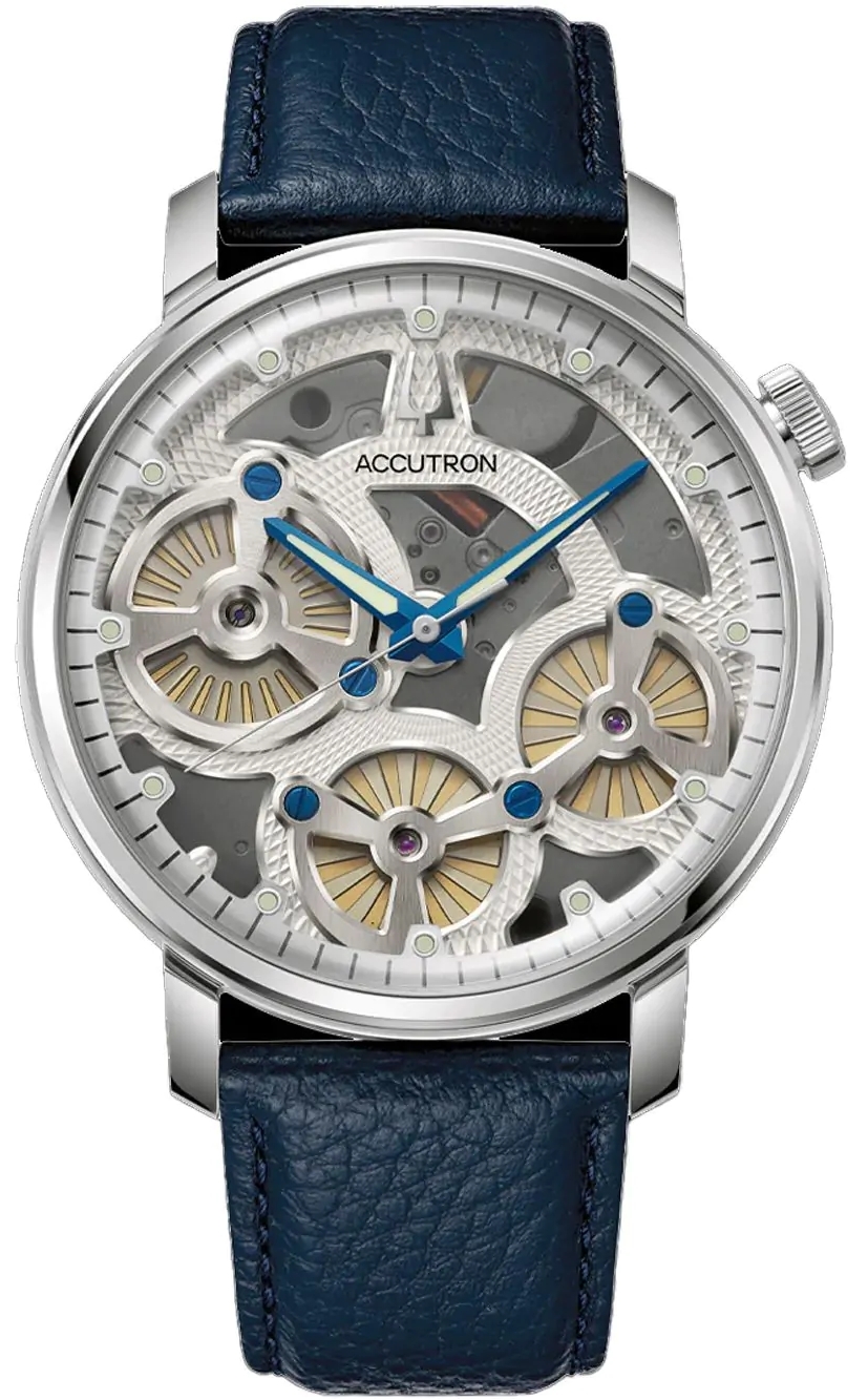 Bulova Herrklocka 26A209A Accutron Spaceview Evolution Grå/Läder - Bulova