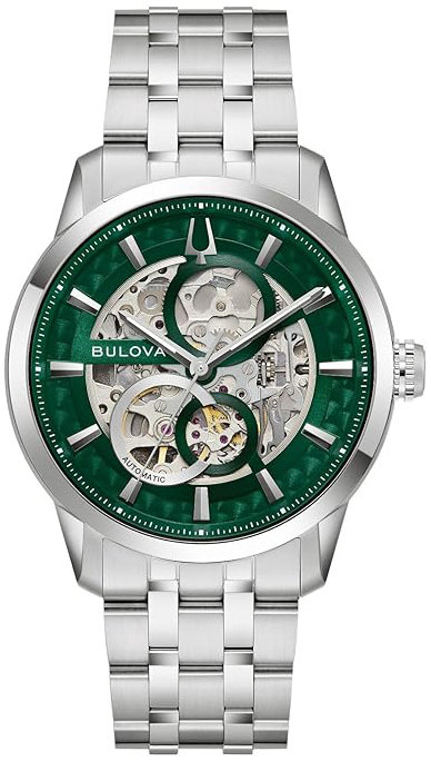 Bulova Herrklocka 96A329 Sutton Grön/Stål Ø40 mm