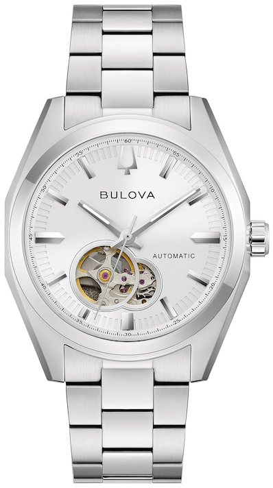 Bulova Herrklocka 96A345 Surveyor Vit/St&aring;l &Oslash;39 mm