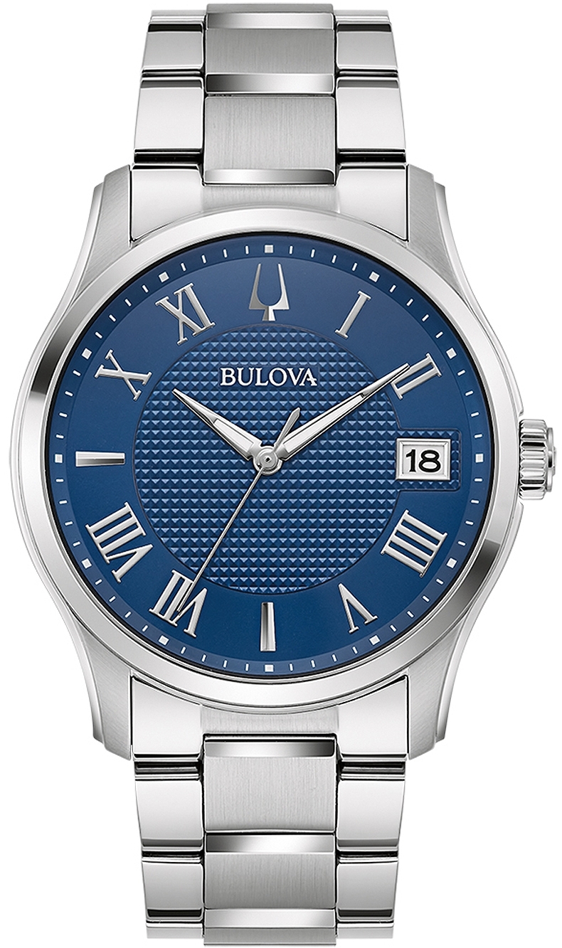 Bulova Herrklocka 96B386 Wilton Blå/Stål Ø41 mm - Bulova