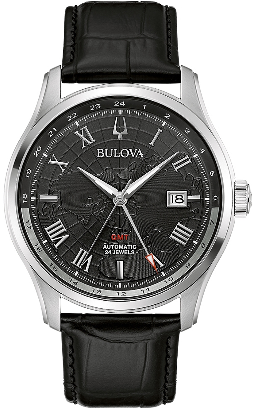 Bulova Herrklocka 96B387 Wilton Svart/Läder Ø43 mm - Bulova