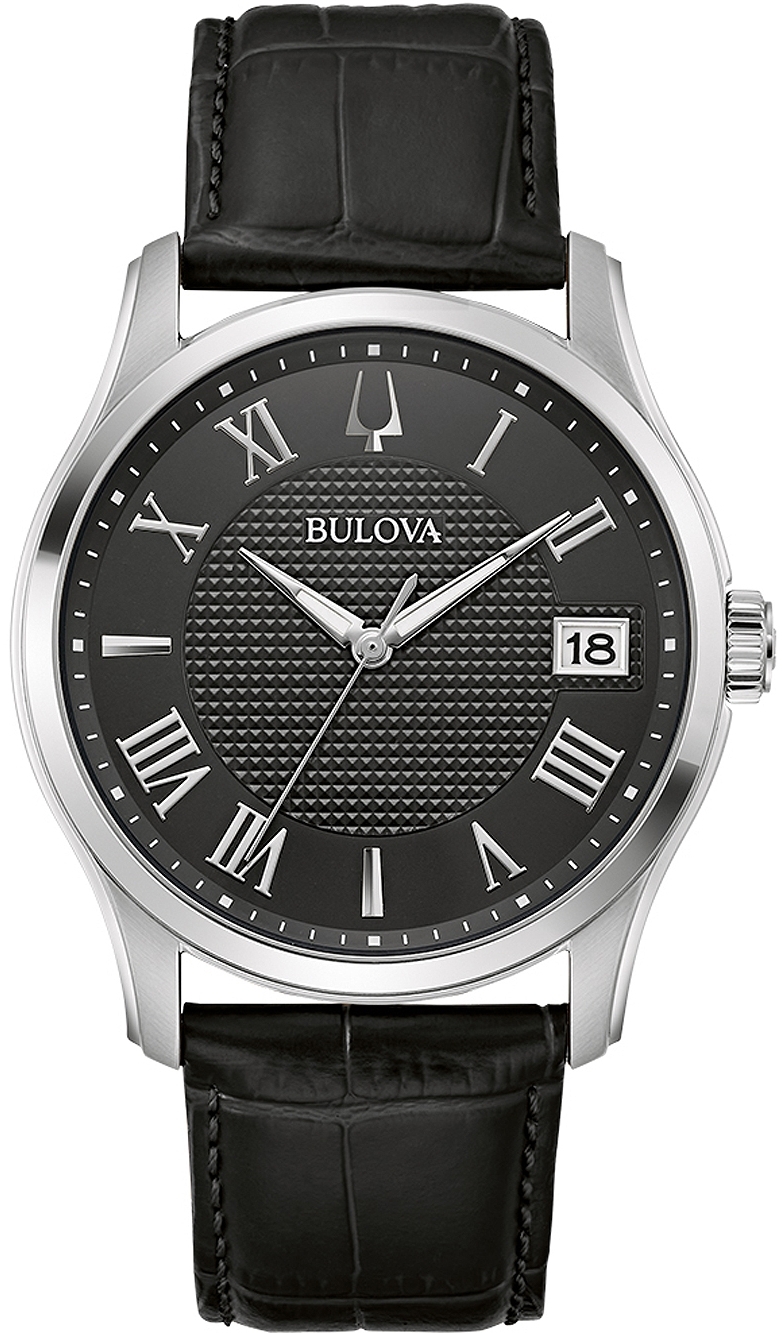 Bulova Herrklocka 96B390 Wilton Svart/Läder Ø41 mm - Bulova