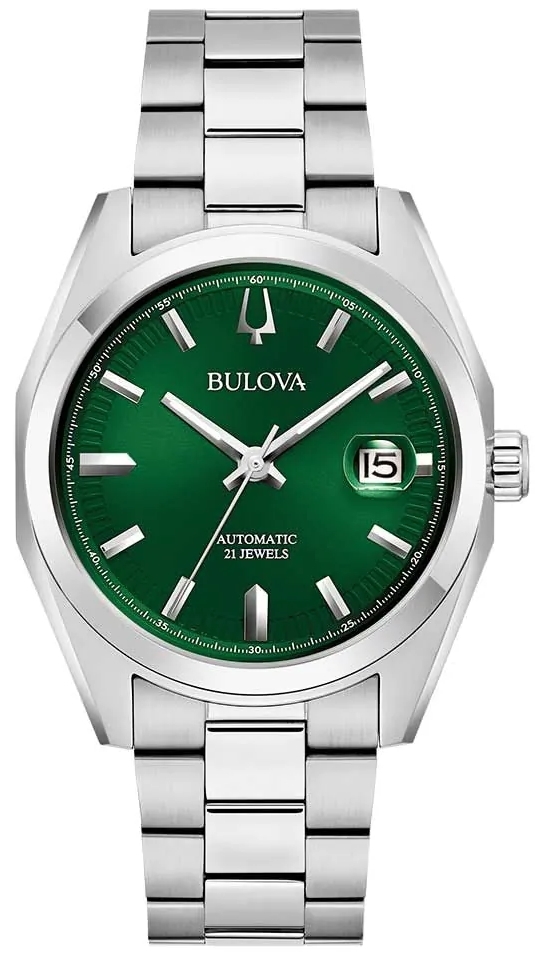 Bulova Herrklocka 96B429 Surveyor Grön/Stål Ø39 mm - Bulova