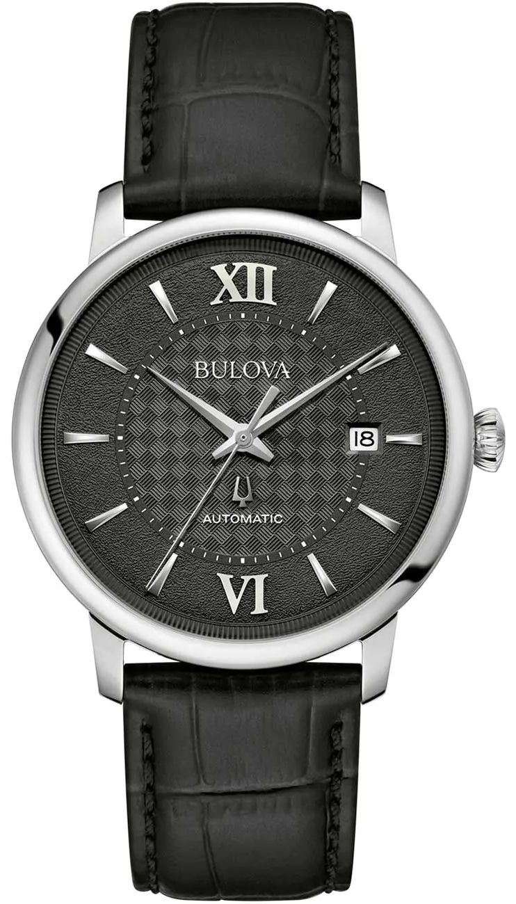 Bulova Herrklocka 96B441 Hudson Svart/Läder Ø39 mm - Bulova