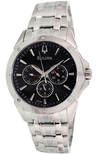 Bulova Dress Herrklocka 96C107 Svart/Stål Ø40 mm - Bulova