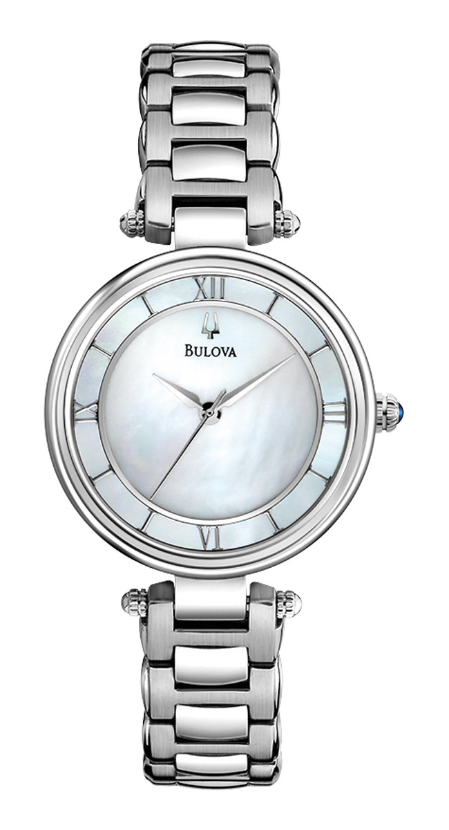 Bulova Dress Damklocka 96L185 Blå/Stål Ø29 mm - Bulova