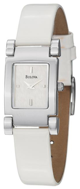 Bulova Dress Damklocka 96L47 Vit/Läder - Bulova