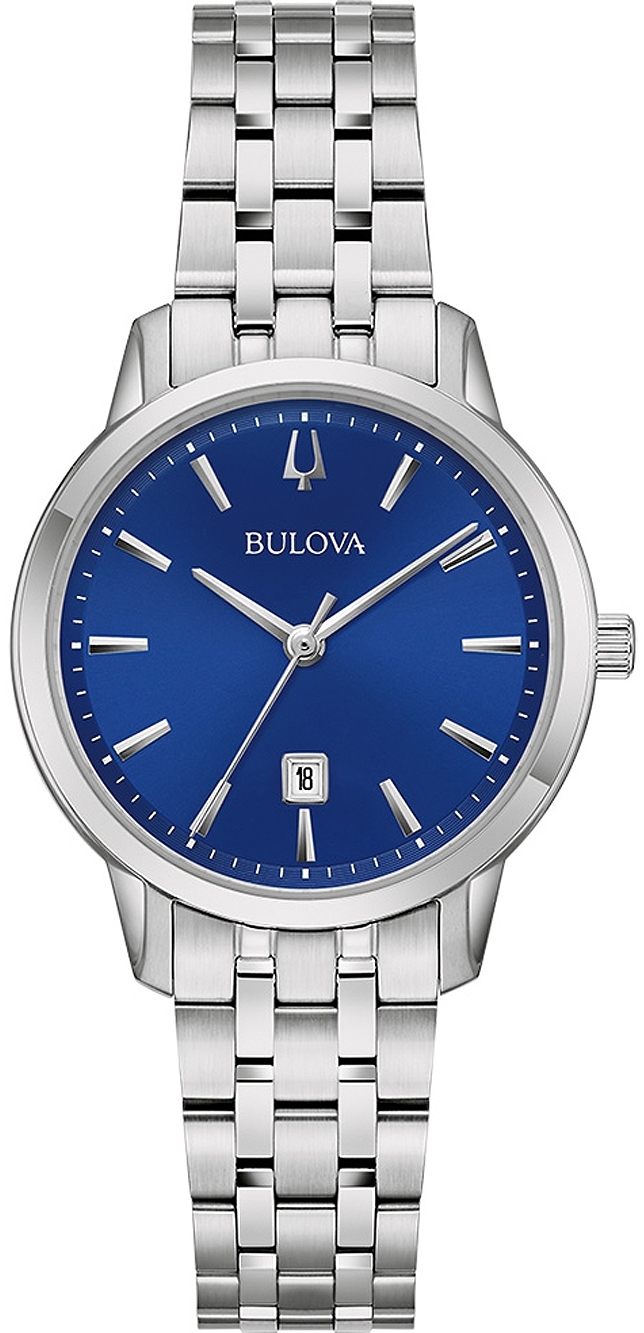 Bulova Damklocka 96M166 Classic Blå/Stål Ø31 mm - Bulova
