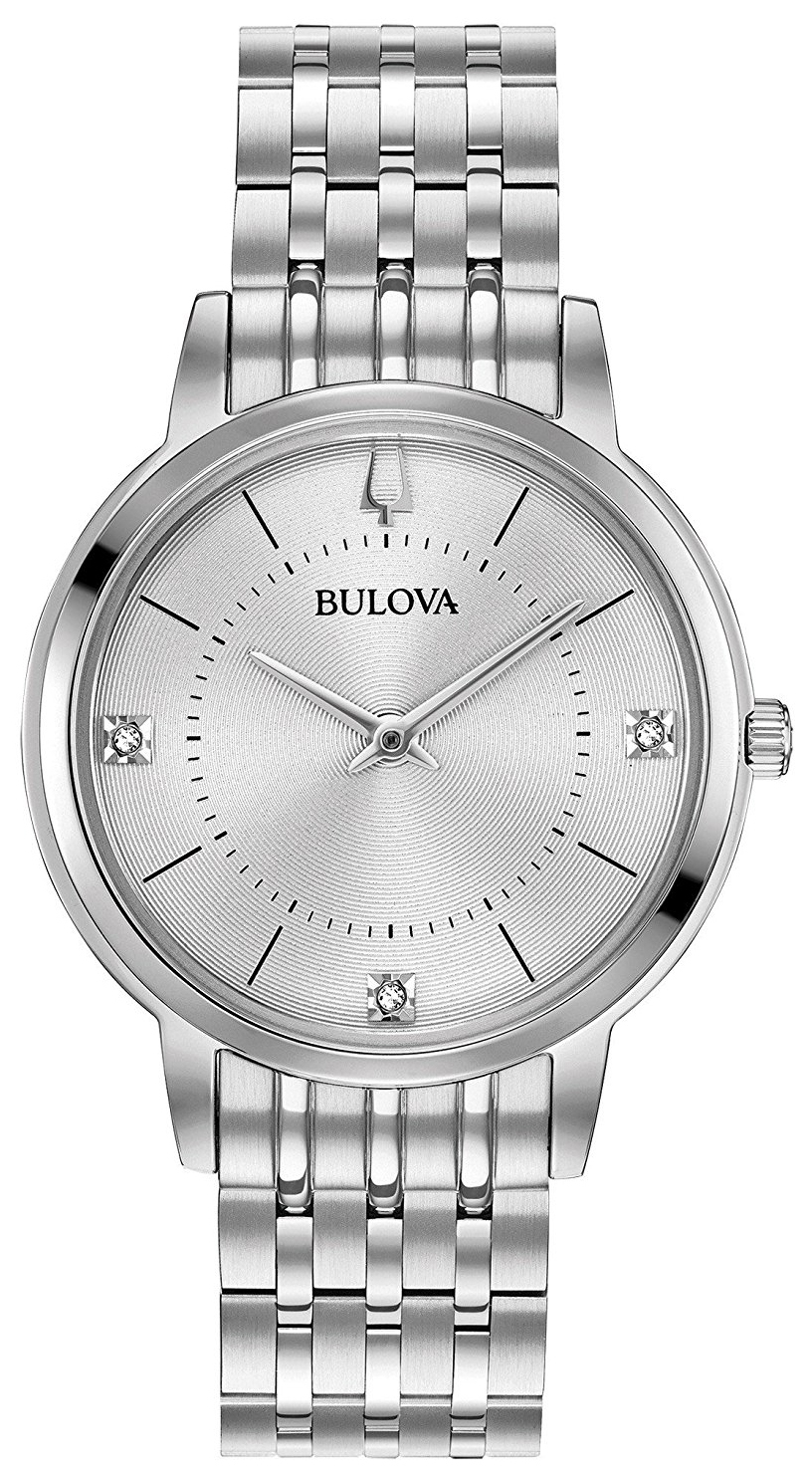 Bulova Damklocka 96P183 Silverfärgad/Stål Ø31 mm - Bulova