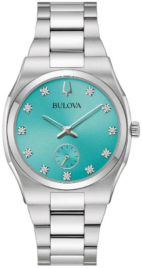 Bulova Damklocka 96P243 Surveyor Blå/Stål Ø34 mm - Bulova