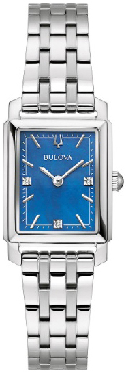 Bulova Damklocka 96P245 Sutton Blå/Stål - Bulova