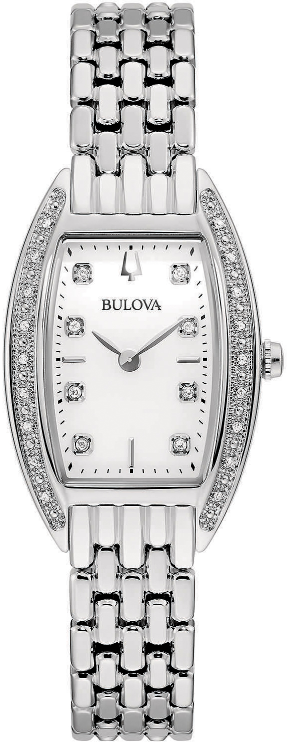 Bulova Damklocka 96R244 Vit/Stål - Bulova