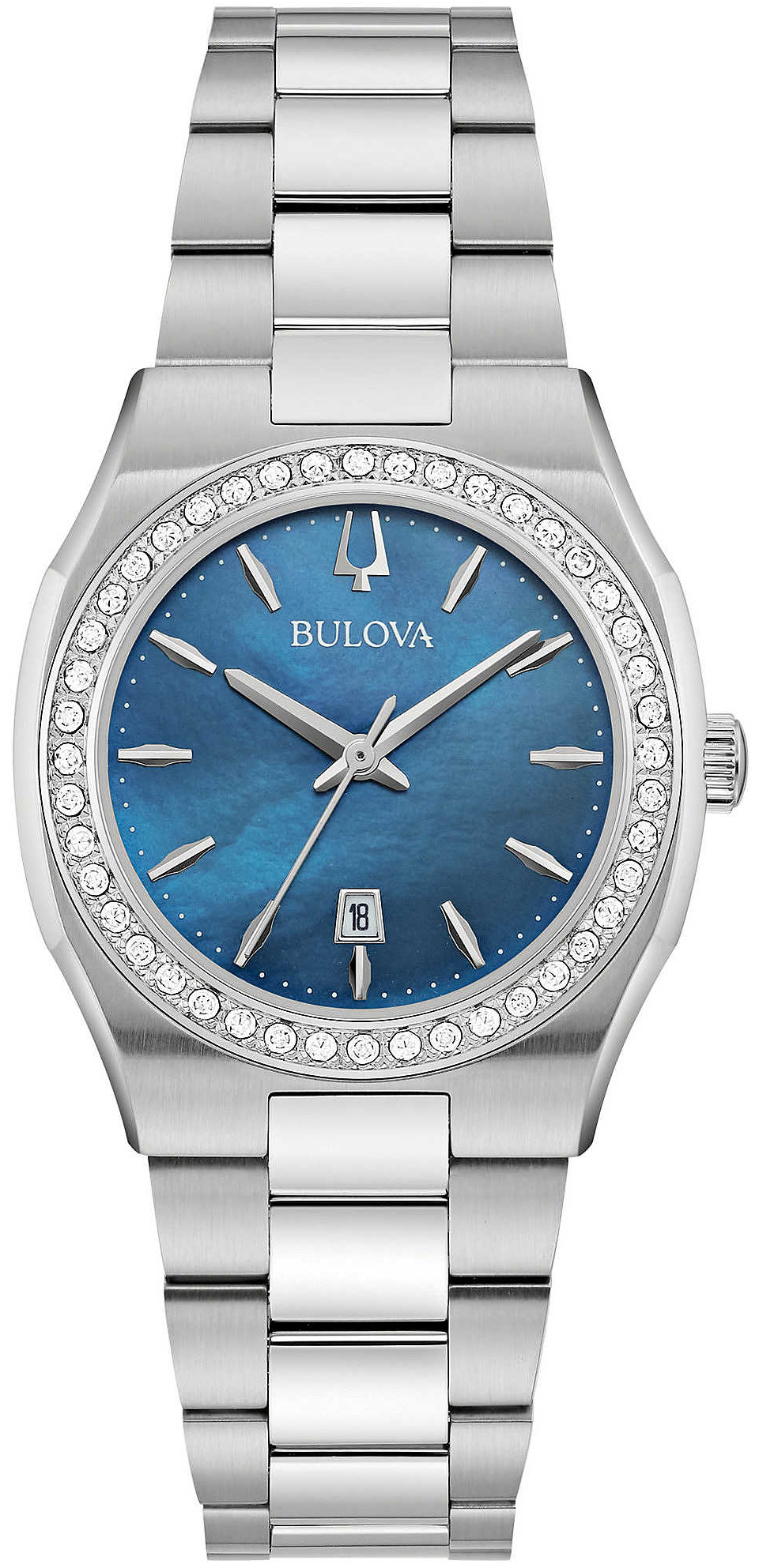 Bulova Damklocka 96R246 Bl&aring;/St&aring;l &Oslash;31 mm