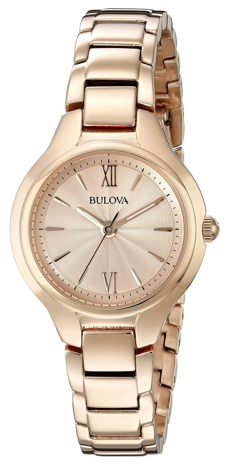 Bulova Dress Damklocka 97L151 Roséguldstonad/Roséguldstonat stål Ø28 mm - Bulova