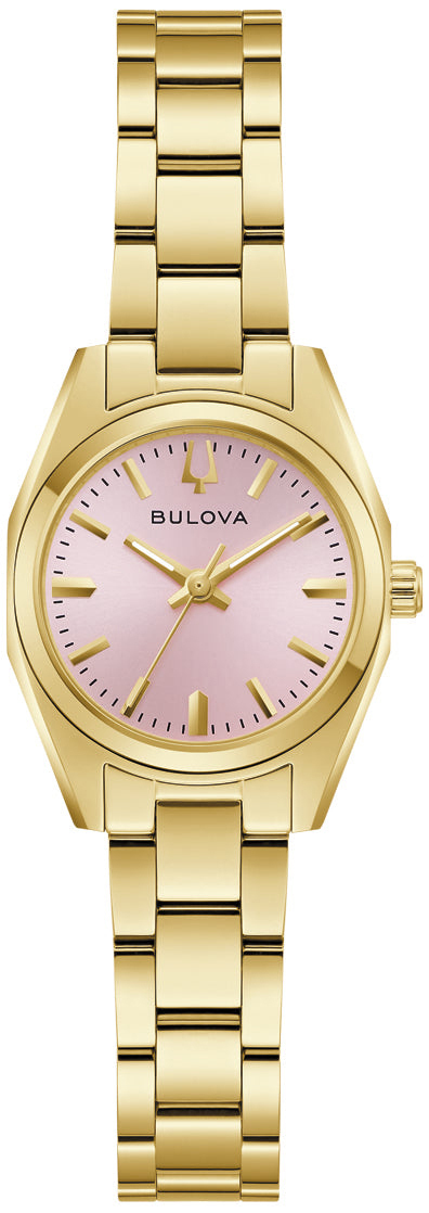 Bulova Damklocka 97L187 Surveyor Rosa/Gulguldtonat st&aring;l &Oslash;23 mm