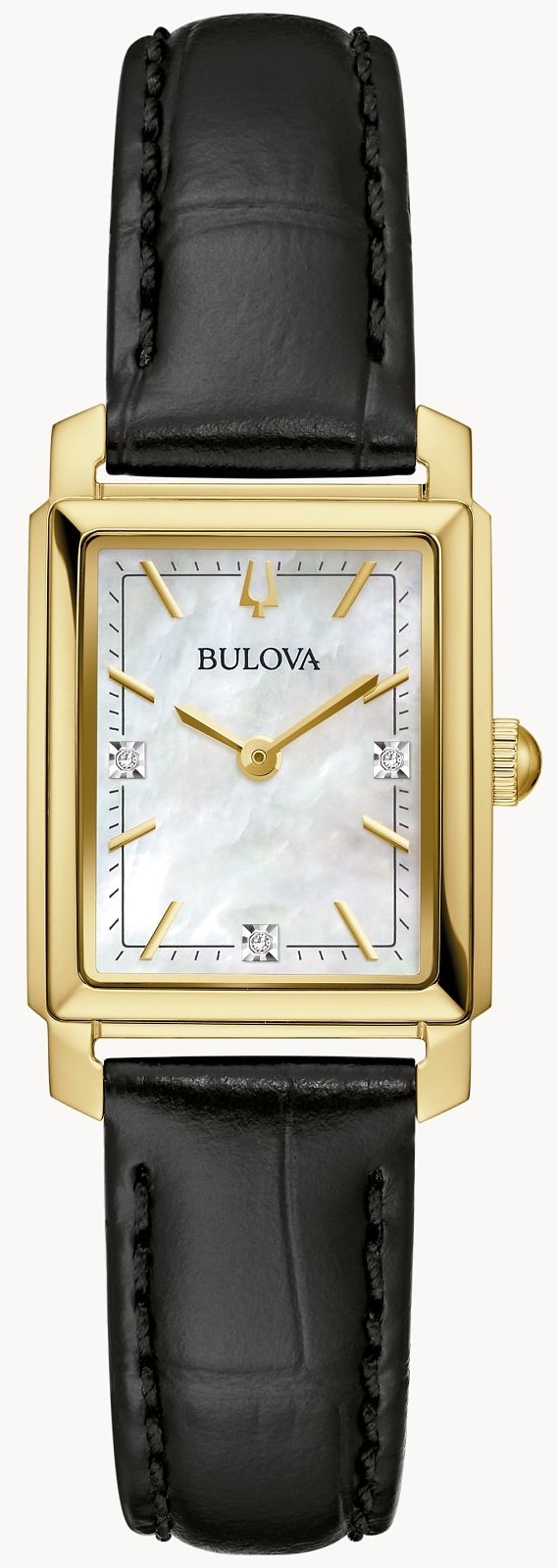 Bulova Damklocka 97P166 Sutton Silverfärgad/Läder Ø21 mm - Bulova
