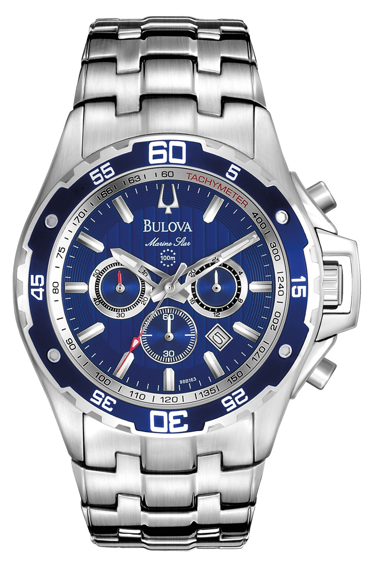 Bulova Sport Herrklocka 98B163 Blå/Stål Ø44 mm - Bulova