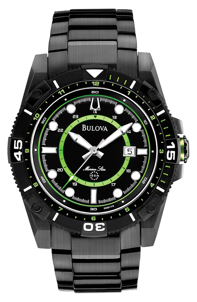 Bulova Sport Herrklocka 98B178 Svart/Stål Ø46 mm - Bulova