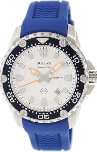 Bulova Herrklocka 98B208 Silverfärgad/Gummi Ø47 mm - Bulova