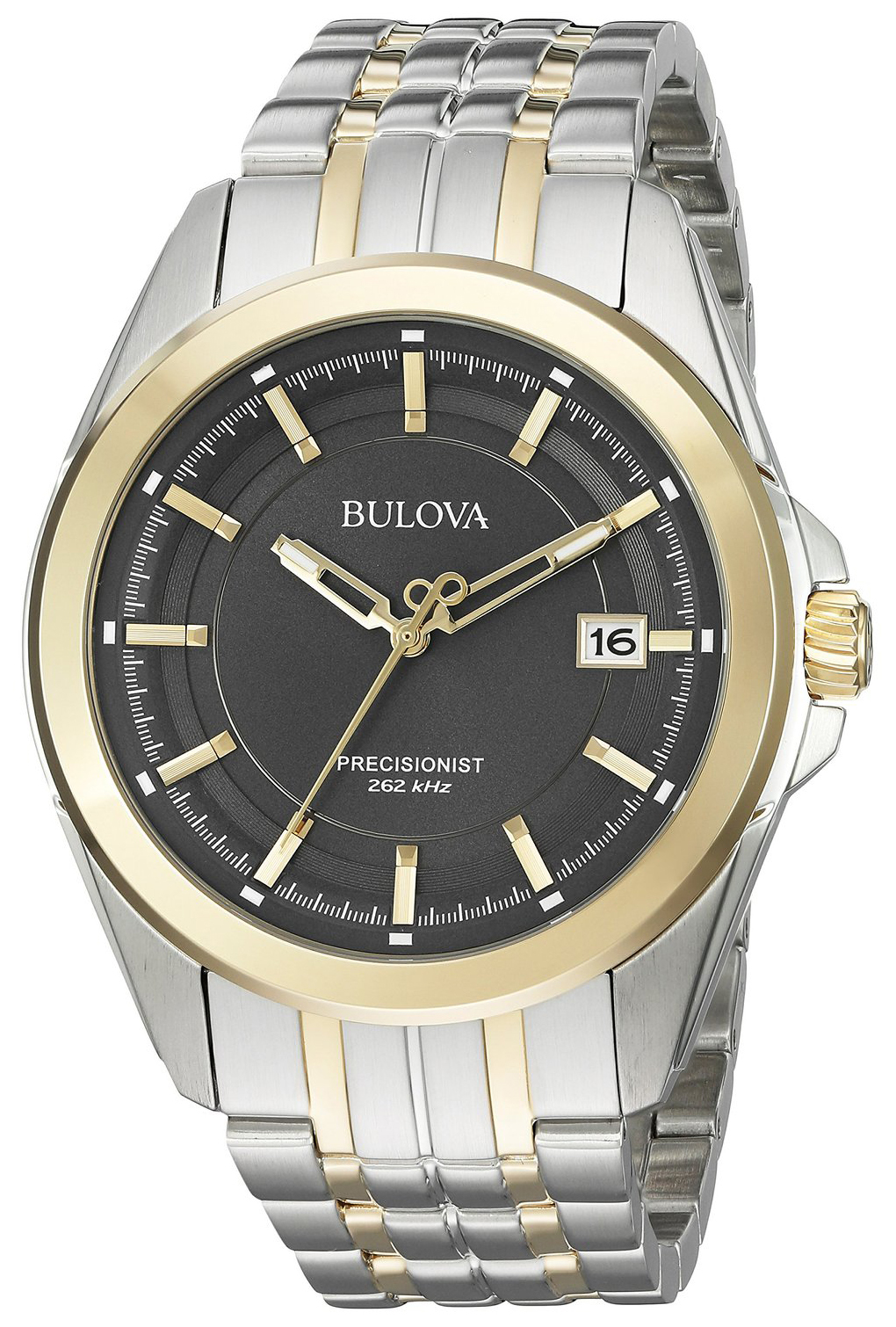 Bulova Dress Herrklocka 98B273 Grå/Gulguldtonat stål Ø42 mm - Bulova