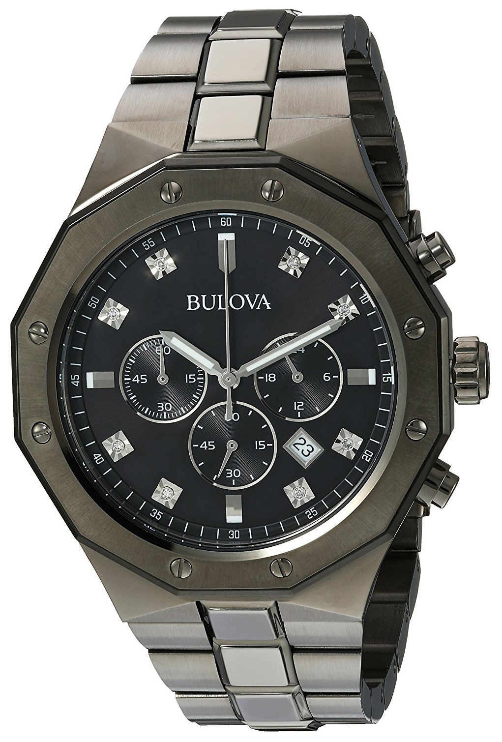 Bulova Herrklocka 98D142 Svart/Stål Ø44 mm - Bulova