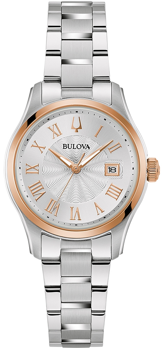 Bulova Herrklocka 98M136 Surveyor Silverf&auml;rgad/St&aring;l &Oslash;29 mm