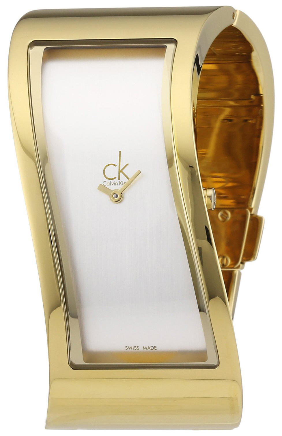 Calvin Klein Pensive Damklocka K1T23501 Silverfärgad/Gulguldtonat stål - Calvin Klein