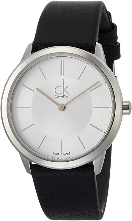 Calvin Klein Minimal Herrklocka K3M221C6 Silverfärgad/Läder Ø35 mm - Calvin Klein