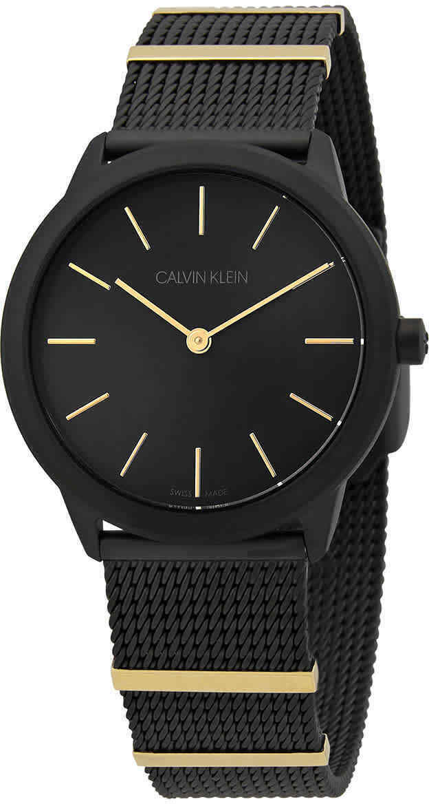Calvin Klein CK Damklocka K3M524Z1 Svart/Gulguldtonat stål Ø35 mm - Calvin Klein CK