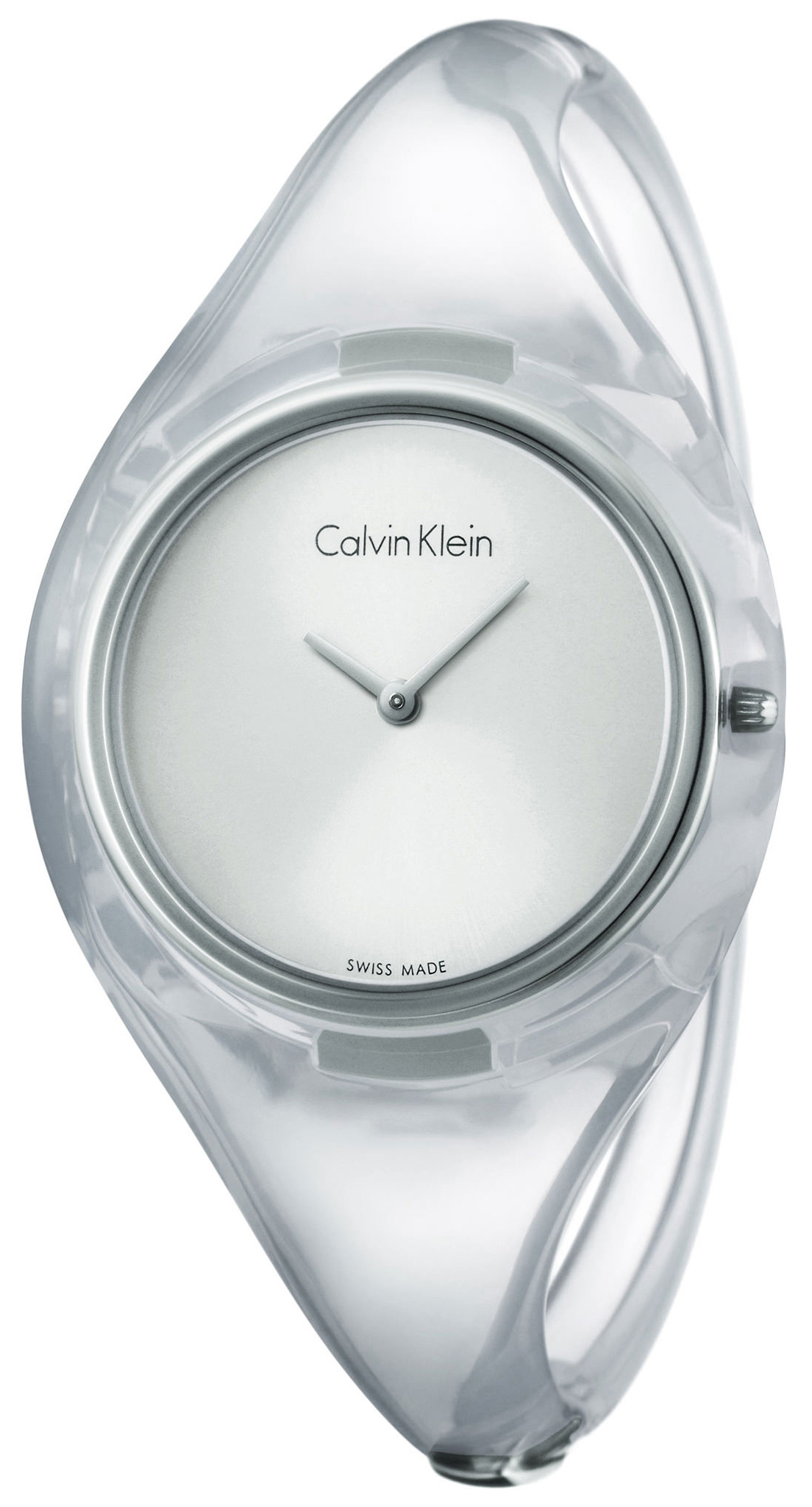 Calvin Klein Pure Damklocka K4W2MXK6 Silverfärgad/Plast Ø34 mm