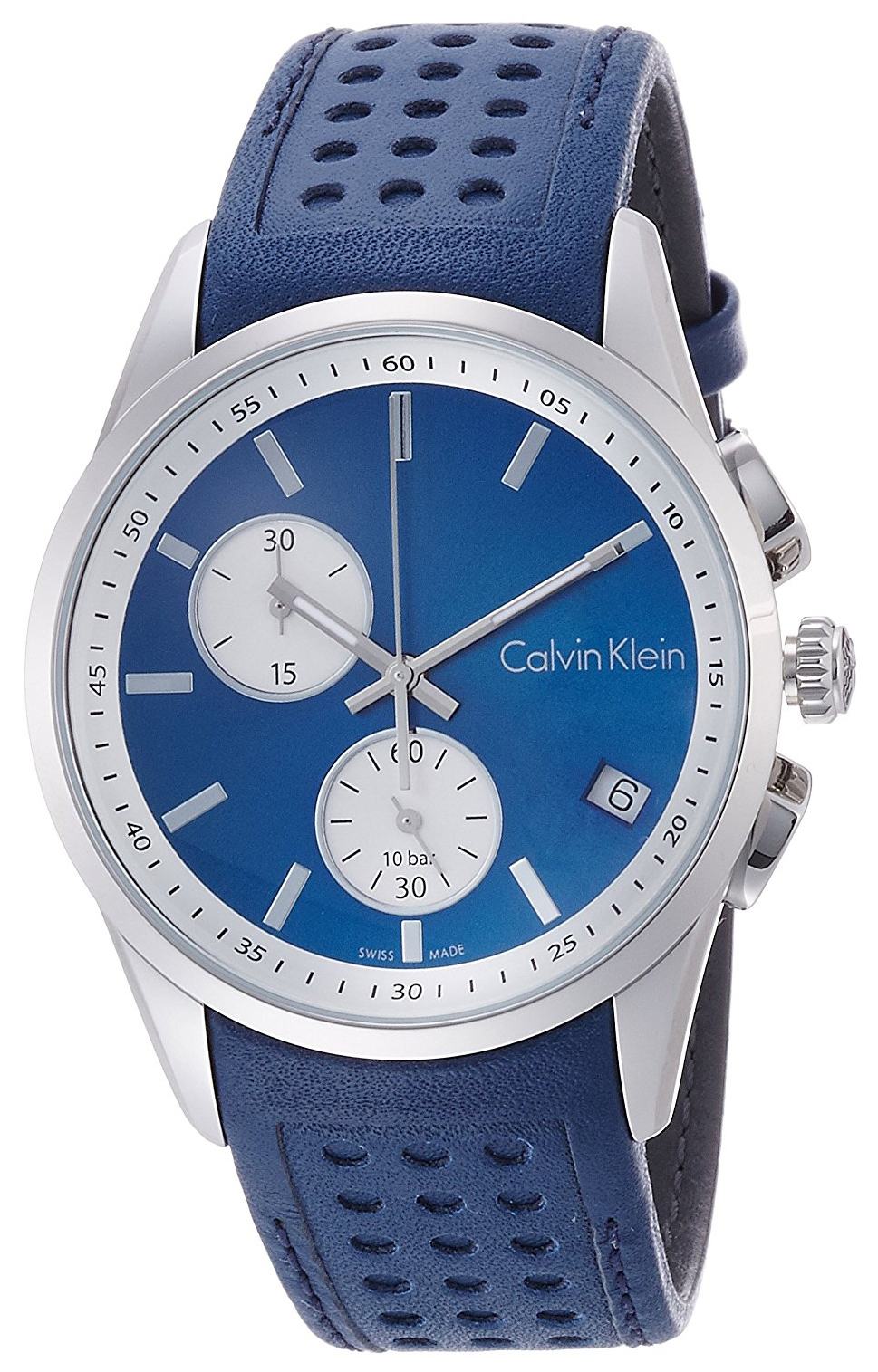 Calvin Klein Herrklocka K5A371VN Blå/Läder Ø40 mm - Calvin Klein