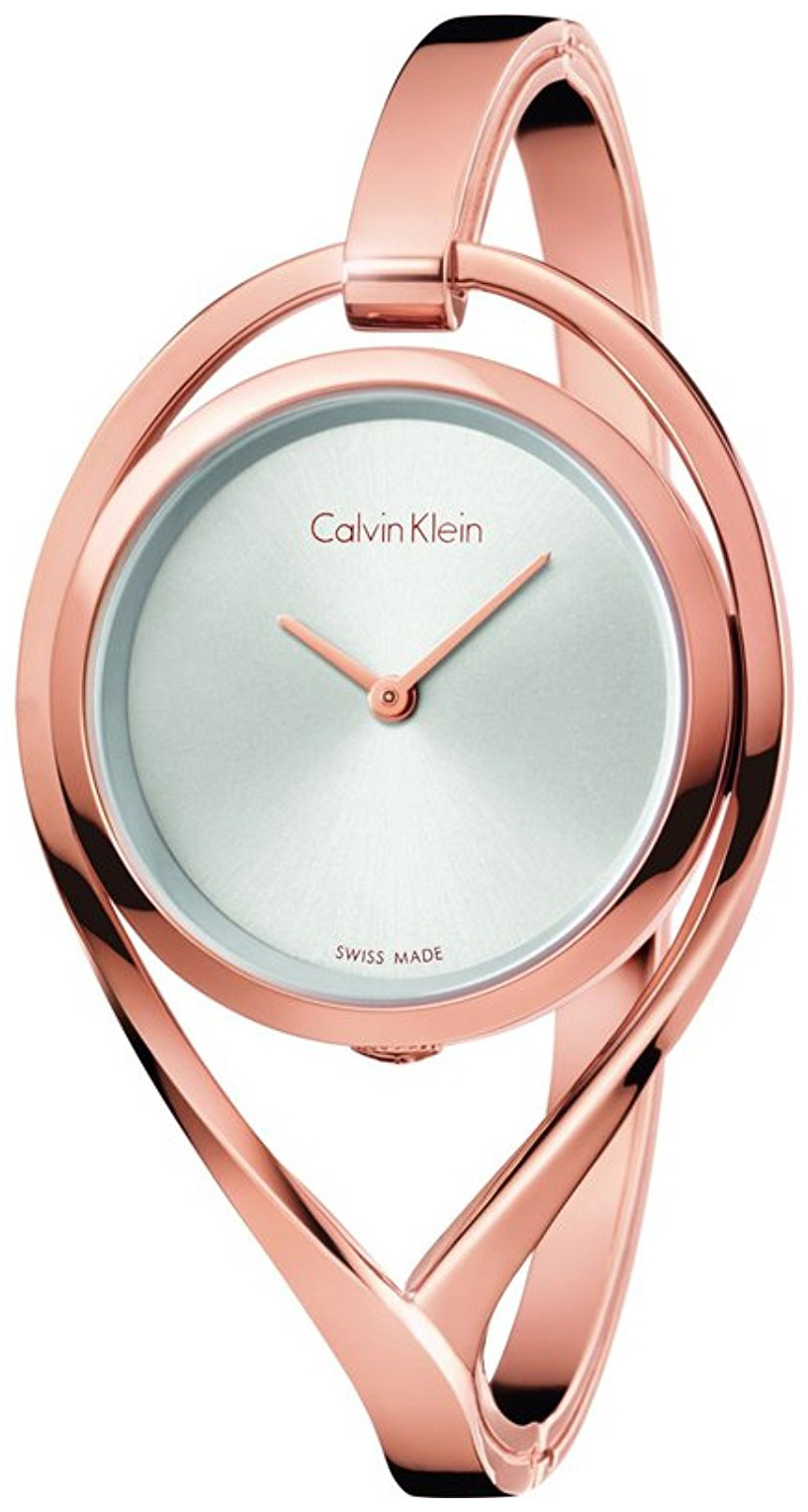 Calvin Klein 99999 Damklocka K6L2S616 Silverfärgad/Roséguldstonat stål - Calvin Klein
