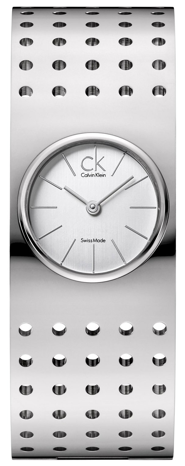Calvin Klein Grid Damklocka K8323120 Silverfärgad/Stål Ø25 mm - Calvin Klein