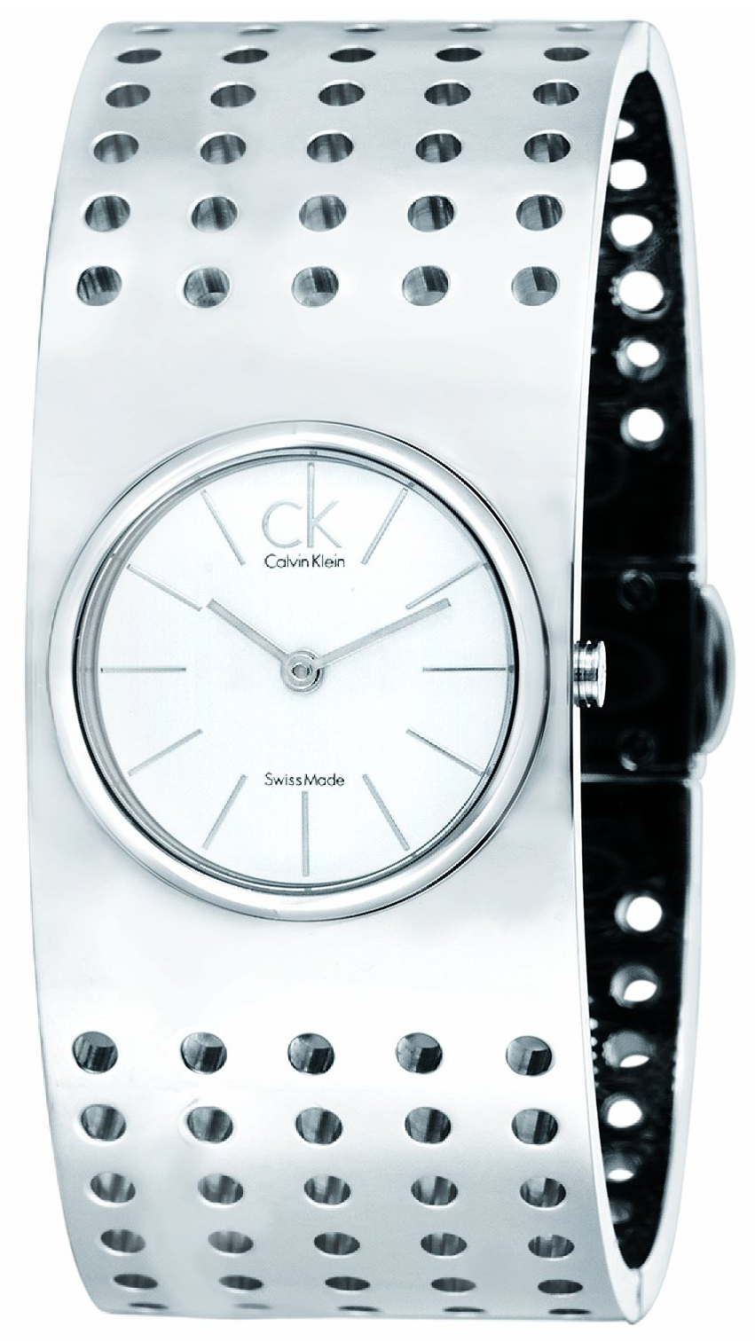 Calvin Klein Grid Damklocka K8324120 Silverfärgad/Stål Ø23 mm