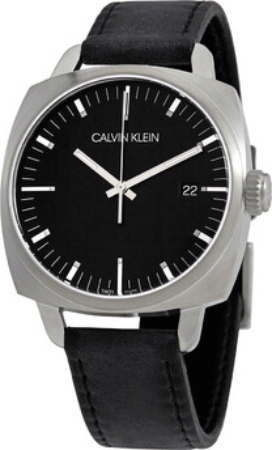Calvin Klein CK Herrklocka K9N111C1 Fraternity Svart/Läder