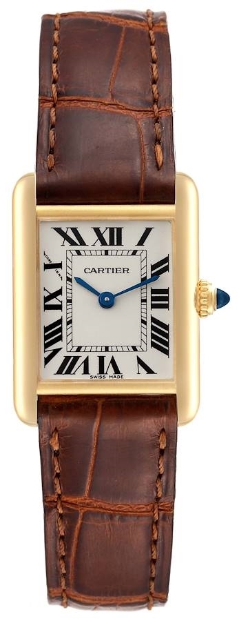 Cartier Damklocka W1529856 Tank Louis Silverfärgad/Läder 29.5x22 mm - Cartier
