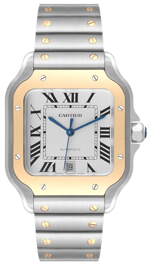 Cartier Herrklocka W2SA0009 Santos De Silverfärgad/Stål - Cartier