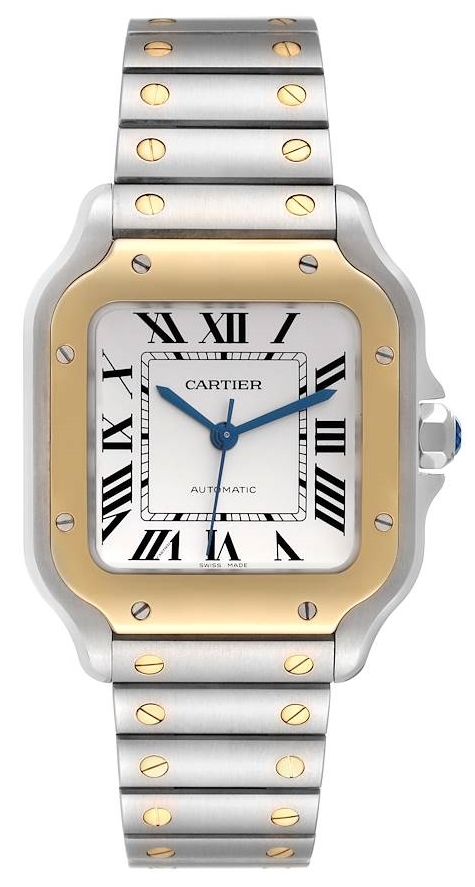 Cartier Herrklocka W2SA0016 Santos De Silverfärgad/Stål - Cartier