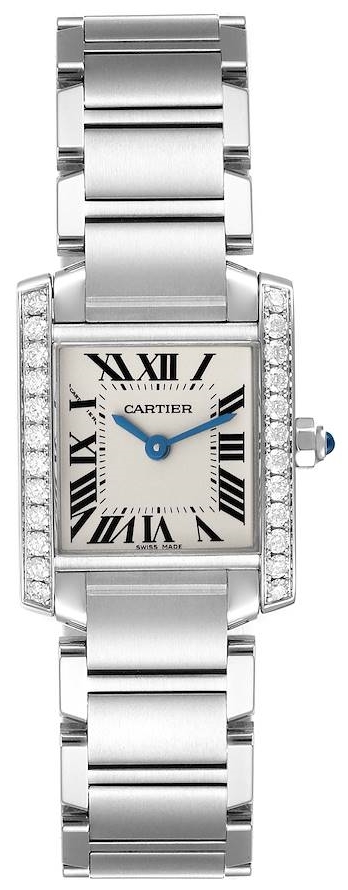 Cartier Tank Francaise Damklocka W4TA0008 Silverfärgad/Stål - Cartier