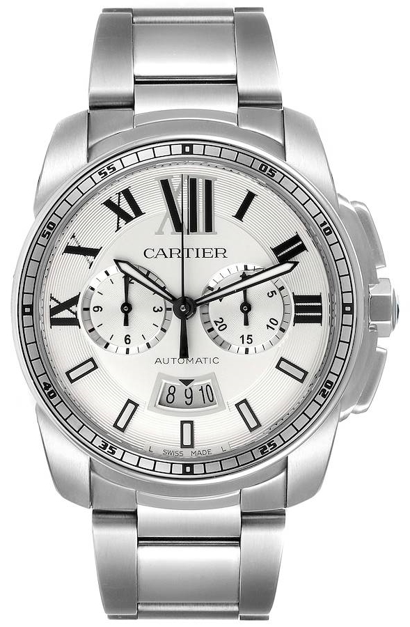 Cartier Calibre de Cartier Herrklocka W7100045 Silverfärgad/Stål Ø42 mm - Cartier