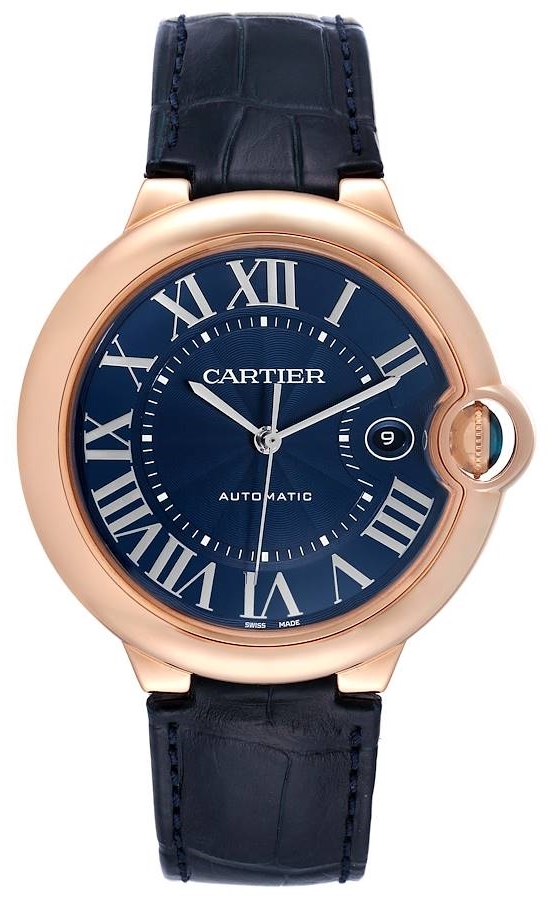Cartier Herrklocka WGBB0036 Ballon Bleu De Blå/Läder Ø42 mm - Cartier