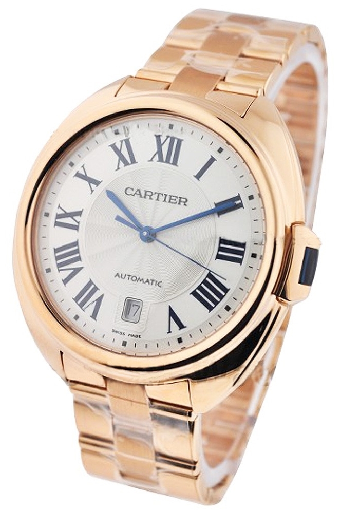 Cartier Cle De Cartier Herrklocka WGCL0002 Silverfärgad/18 karat - Cartier