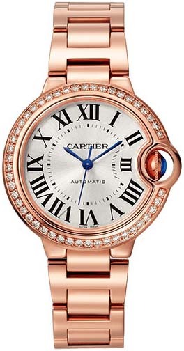 Cartier Damklocka WJBB0063 Ballon Bleu De Silverfärgad/18 karat - Cartier