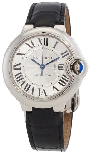 Cartier Damklocka WSBB0030 Ballon Bleu De Silverfärgad/Läder Ø33 mm - Cartier