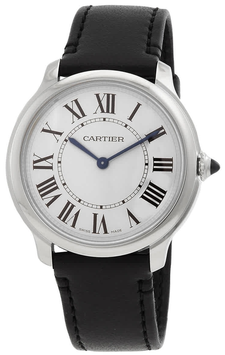 Cartier WSRN0031 Ronde Must Vit/Läder Ø36 mm - Cartier